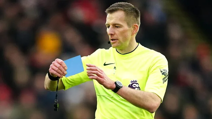 football introduces blue cards