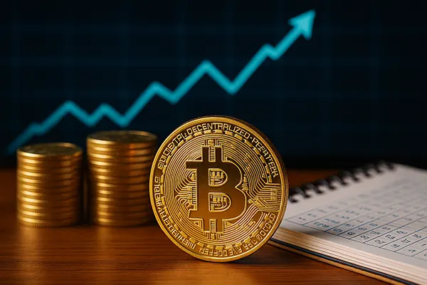 Bitcoin und Flaggen