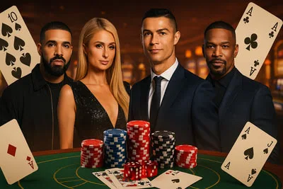 Publicités de casinos en ligne avec des célébrités