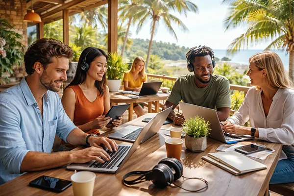 Online Zusammenarbeit Team