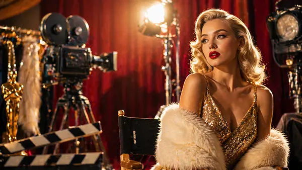 artist filming scene