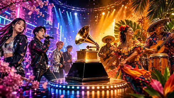 Troféu Grammy em detalhe
